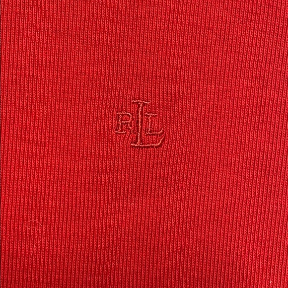 🦋 Vintage Ralph Lauren Red Long Sleeve Sz S - Picture 2 of 4